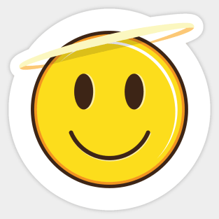 angel emoji with halo Sticker